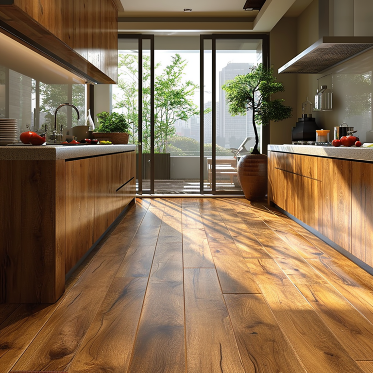 Kitchen wooden flooring Hyderabad