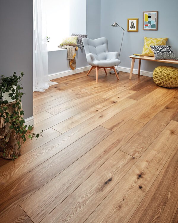 Smoked oak wooden flooring in Hyderabad